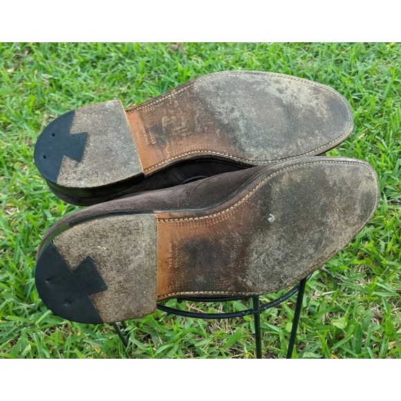 Alden #2834 Straight Tip Mocha Kid Suede Bluchers - Picture 9 of 9